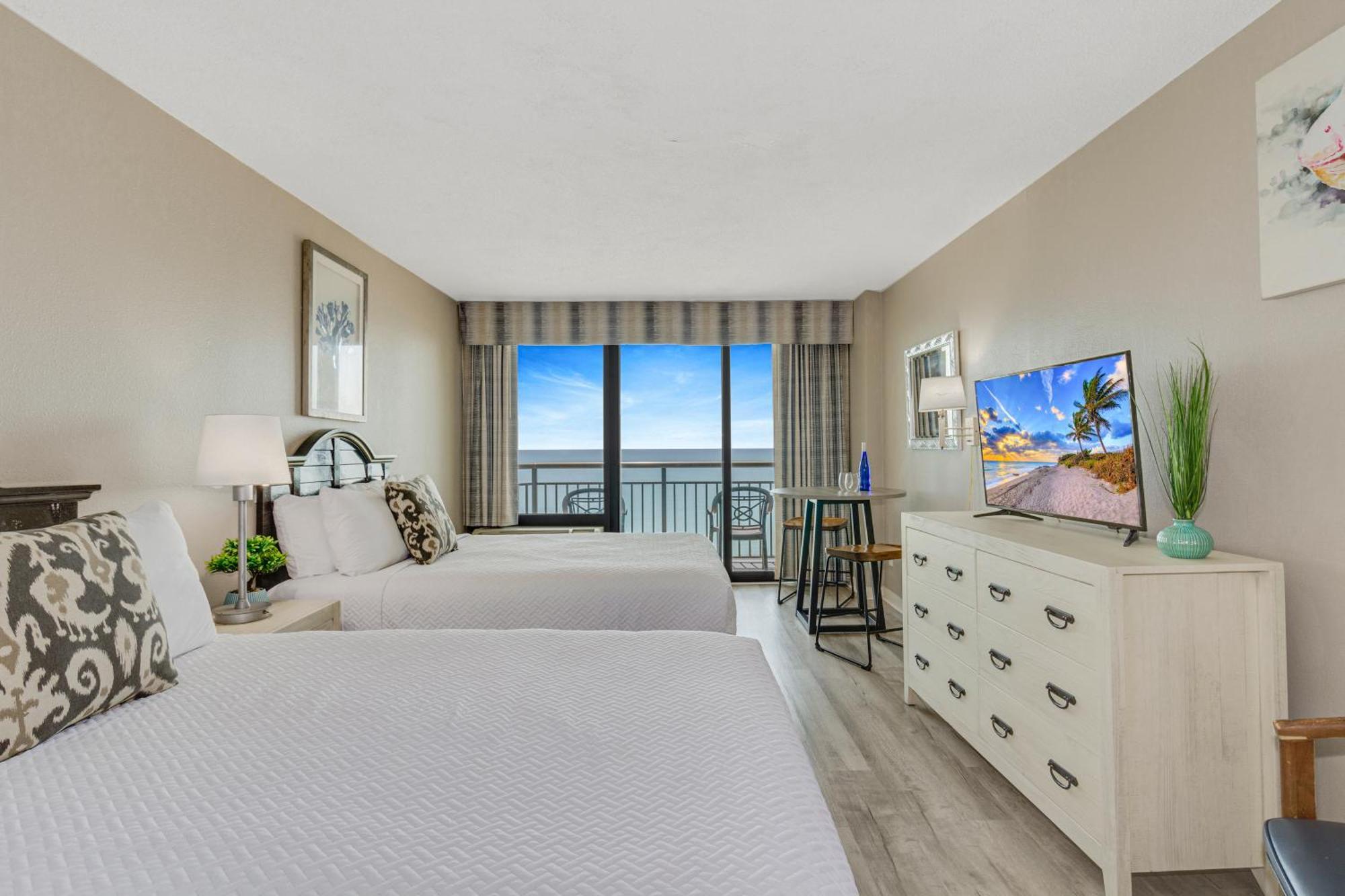 Oceanview Studio Escape With Beach Steps Away! 1828 Myrtle Beach Bagian luar foto