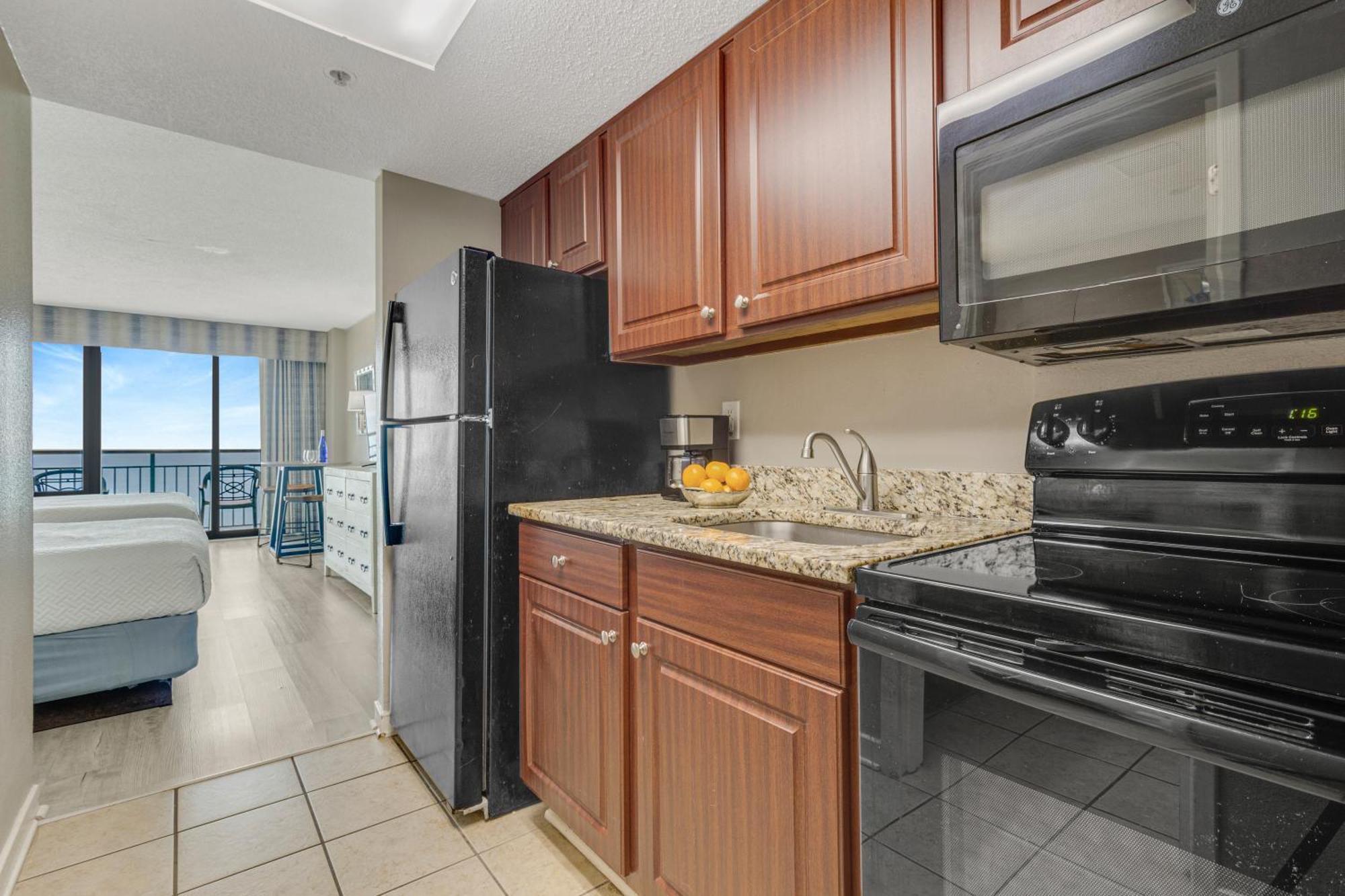 Oceanview Studio Escape With Beach Steps Away! 1828 Myrtle Beach Bagian luar foto